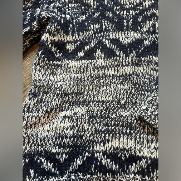 Gymboree 
Navy blue and white/ivory shawl collar sweater - Picture 2 of 5